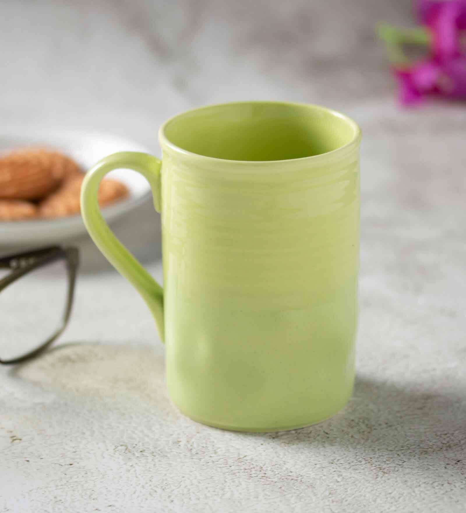 Clay Craft Fine Ceramic Yolo Milk Mug 2 Piece -340 ml (YO2)