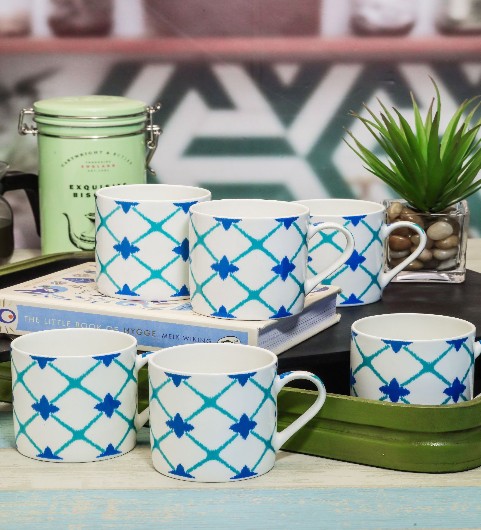 Contemporary Glass Coffee Mug (Set of 6)