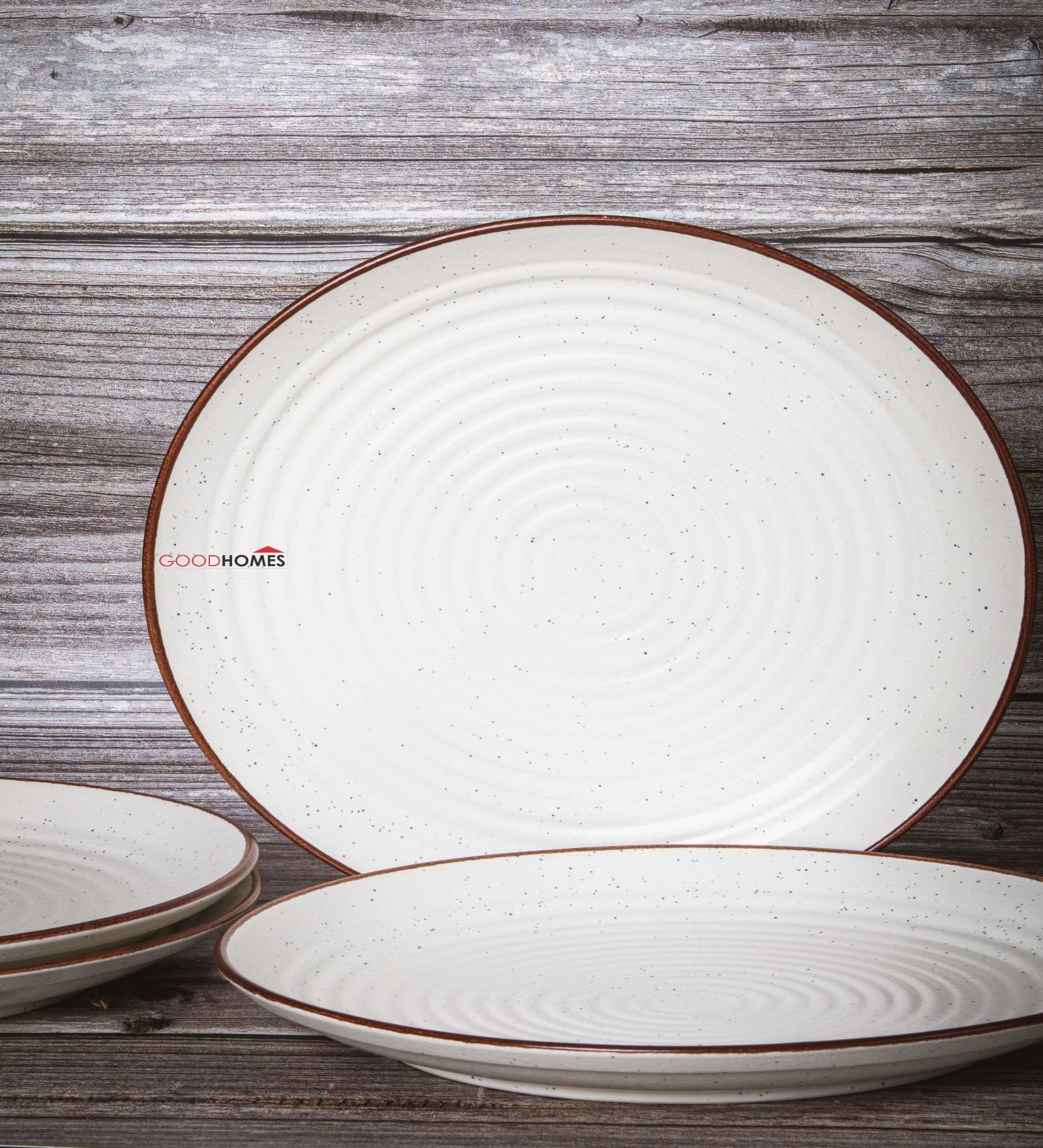 Buy Stylish Glass Dinner Plate (Set of 4) at 40% OFF by ROXX | Pepperfry