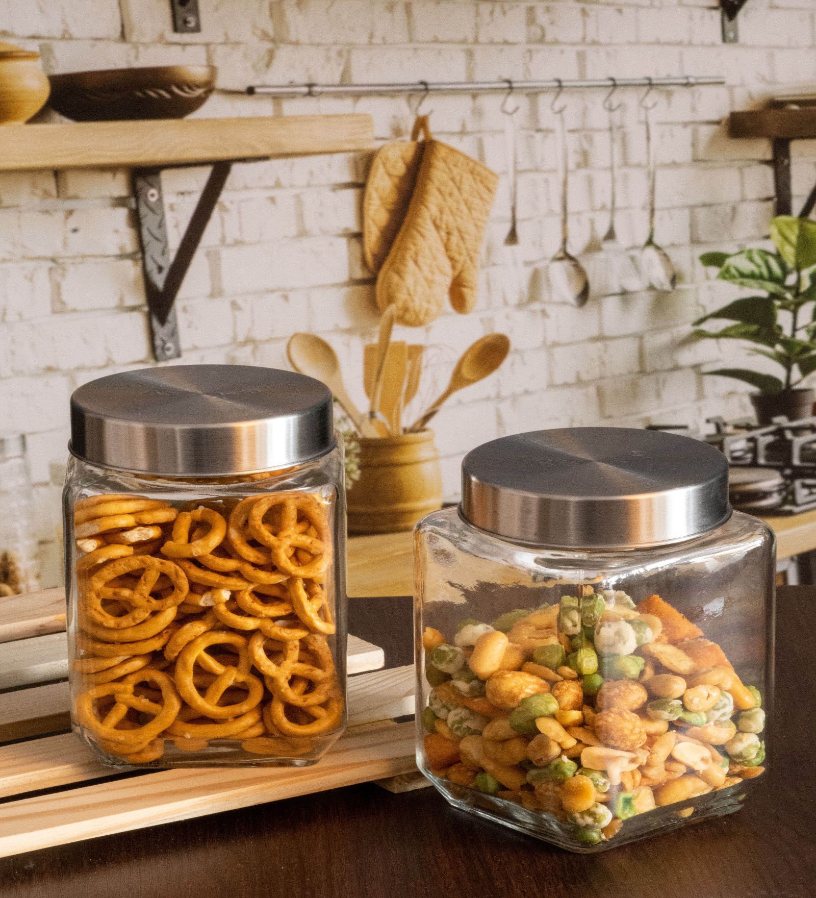 Versatile Glass Storage Container (Set of 2)