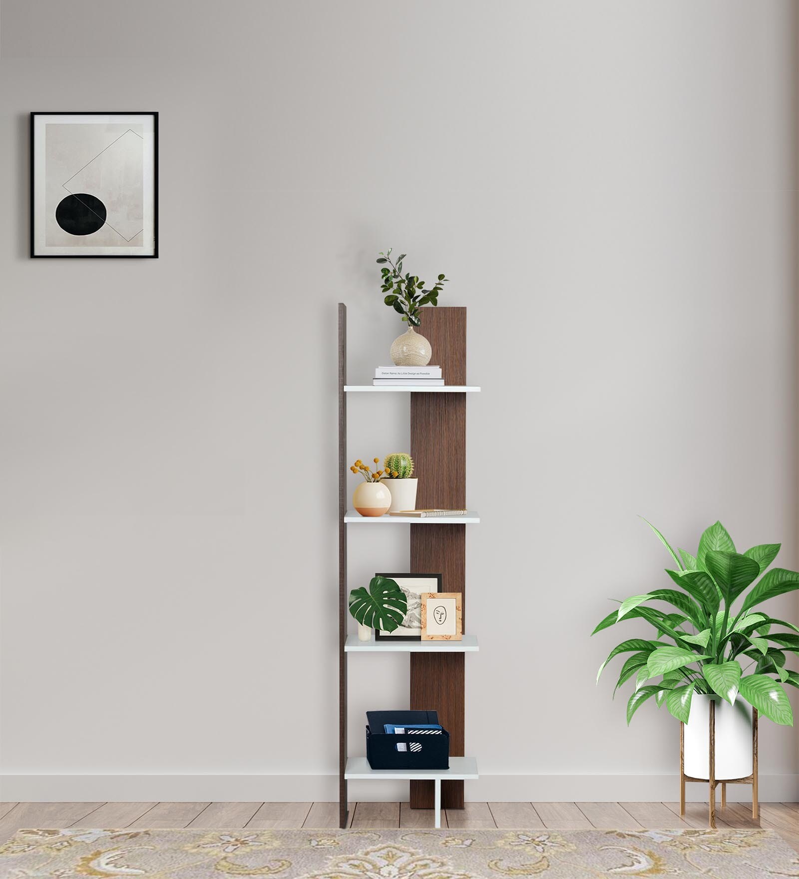 Cliff  Book Shelf in  Walnut Finish