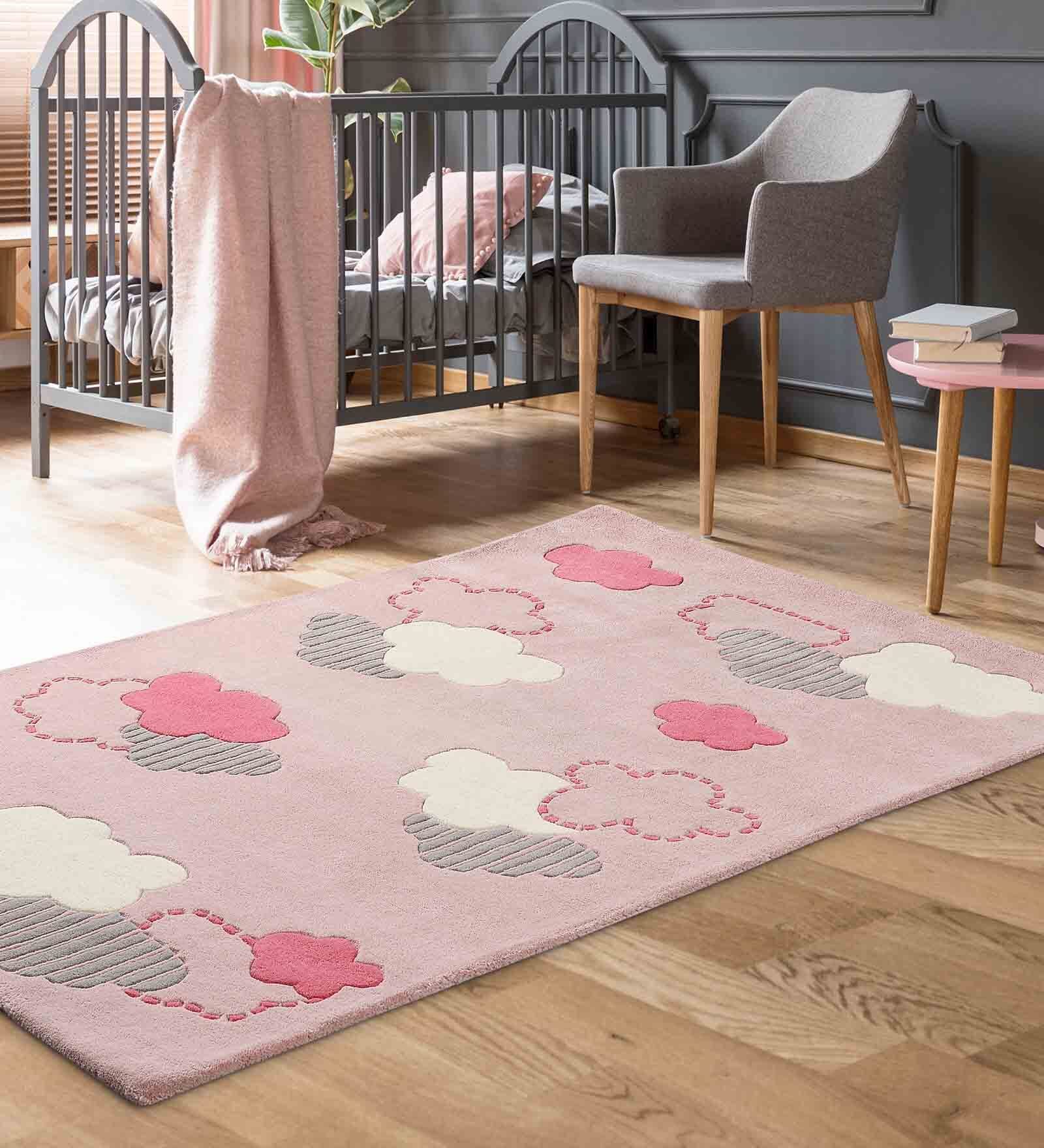 Multicolor Abstract Wool 3 ft x 5 ft Kids Carpet Multicolor Abstract Wool 3 ft x 5 ft Kids Carpet