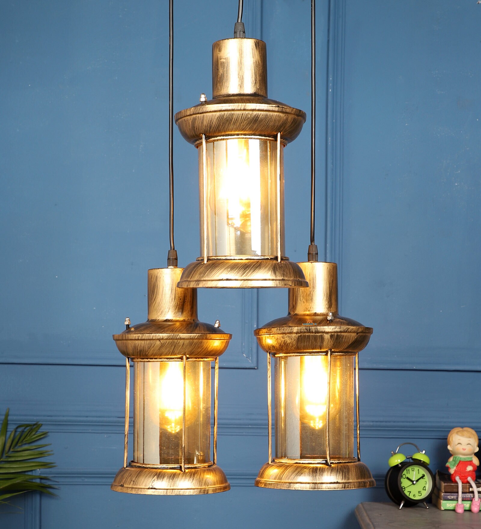 Cluster Antic Glass Hanging