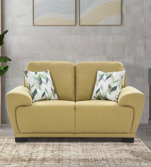 Clarksville Fabric 2 Seater Sofa in Olive Green Colour