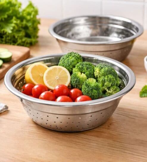 Classic Collection Small Size Fine Mesh Stainless Steel Colander