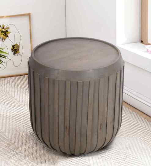 Fluted Coffee Table in Maple Finish