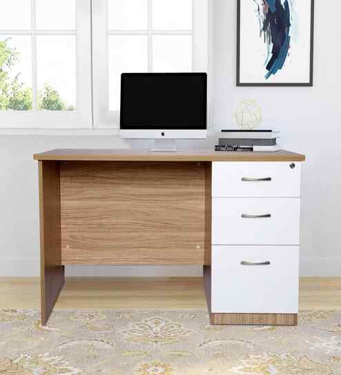 Classic Honey Oak Workstation Desk
