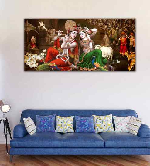 Classic Lord Radha Krishna Premium Wall Painting
