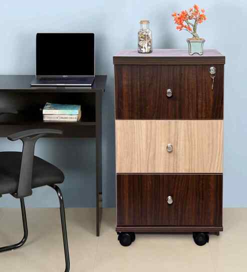Classic Walnut Brown Colour Bedside Table