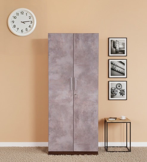 Claudia 2 Door Wardrobe In Dark Acacia Finish With Drawer