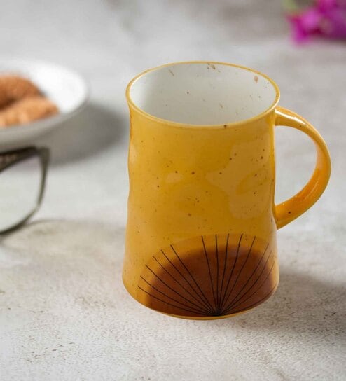 Clay Craft Fine Ceramic Dimple Milk Mug 1 Piece (DP3)  - 320 ml