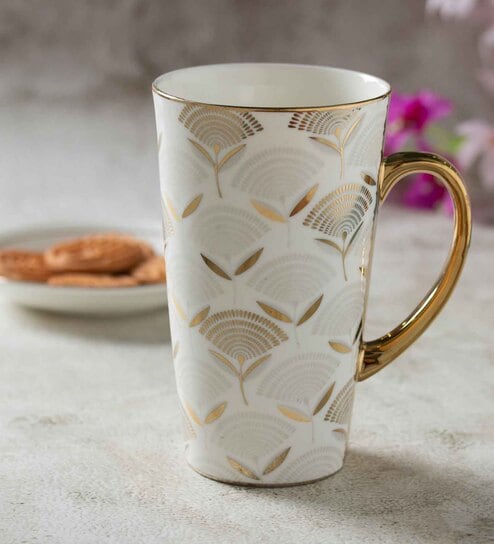 Clay Craft Fine Ceramic Tall Ebony Milk Mug 1 Piece -600 ml (E615)