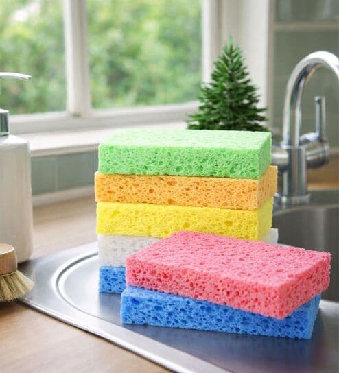 Assorted Cleaning Scrub Sponge (Pack of 2)