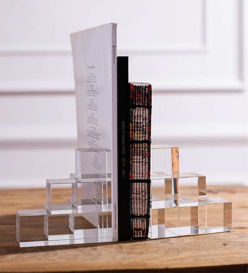 Clear Gwen Crystal Bookend