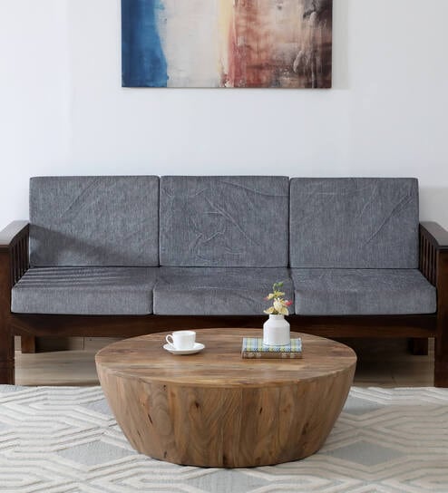 Clichy Solid Wood Coffee Table In Natural Finish