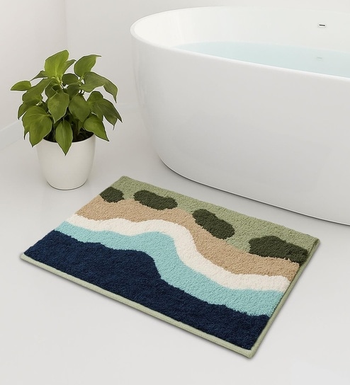 Cloud Aqua Microfiber 16x24 Inches Super Soft Bath Mat