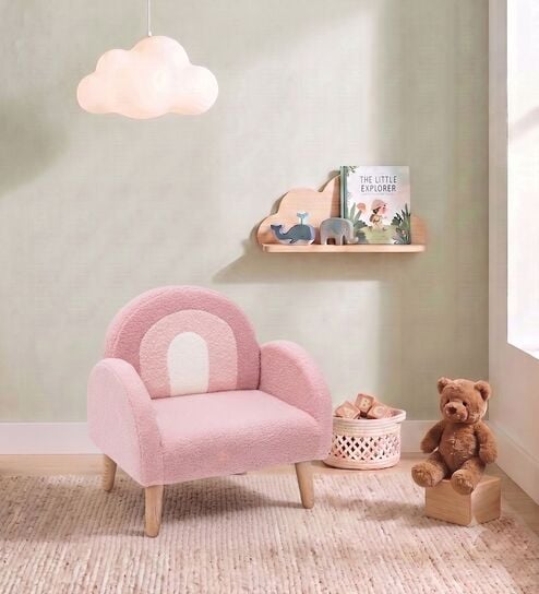 Cloud Kids Kids Sofa In Blush Pink Colour