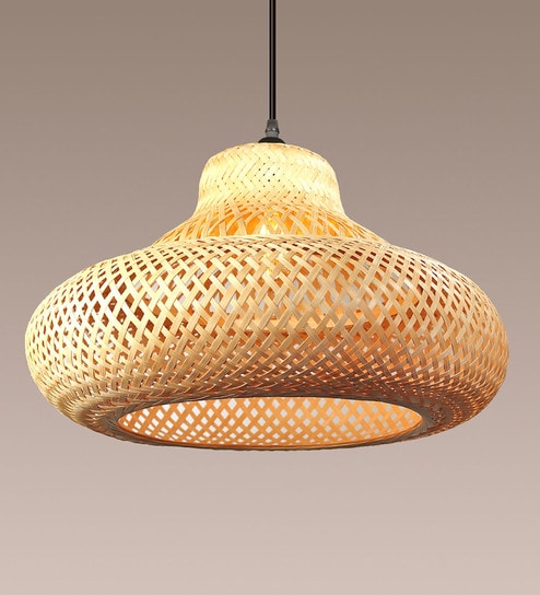 Cluster Handmade Bamboo Pendant Hanging Light (Beige)