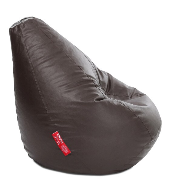 Buy Classic XXXL Bean Bag Cover in Brown Colour by Style HomeZ Online