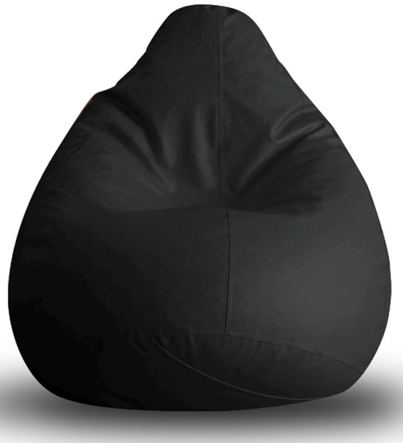 Buy Classic XXL Bean Bag with Beans in Black Colour by Style HomeZ Online Gaming Bean Bags