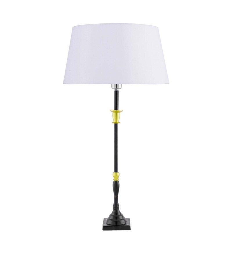 Buy Classic Imperial Black Golden Candlestick Table Lamp, Golden Cone
