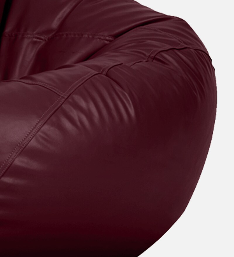 Buy Classic XL Bean Bag with Beans in Wine Colour by Online Bean Bags with Beans