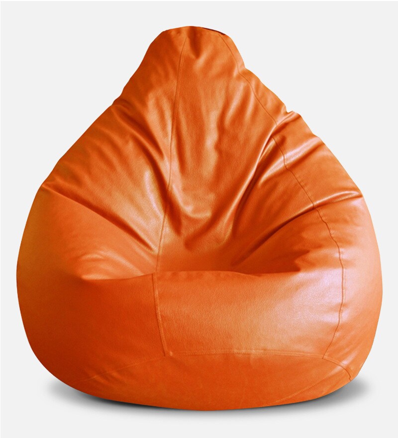 Buy Classic XXXL Bean Bag Cover in Orange Colour by Style HomeZ Online