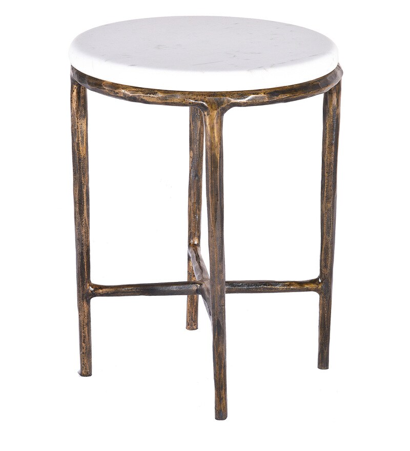 Buy Classy Side Table in Gold Colour by Magus Design Online