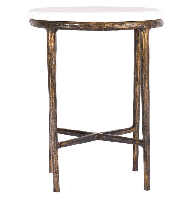 Buy Classy Side Table in Gold Colour by Magus Design Online