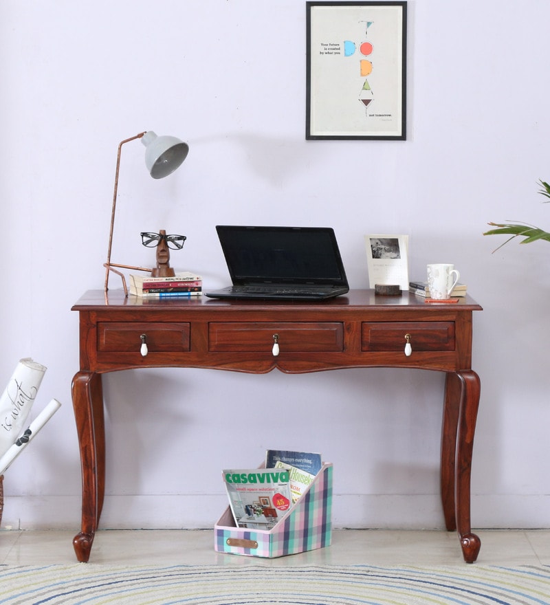 Buy Bernal Study & Laptop Table in Espresso Walnut Finish by Amberville