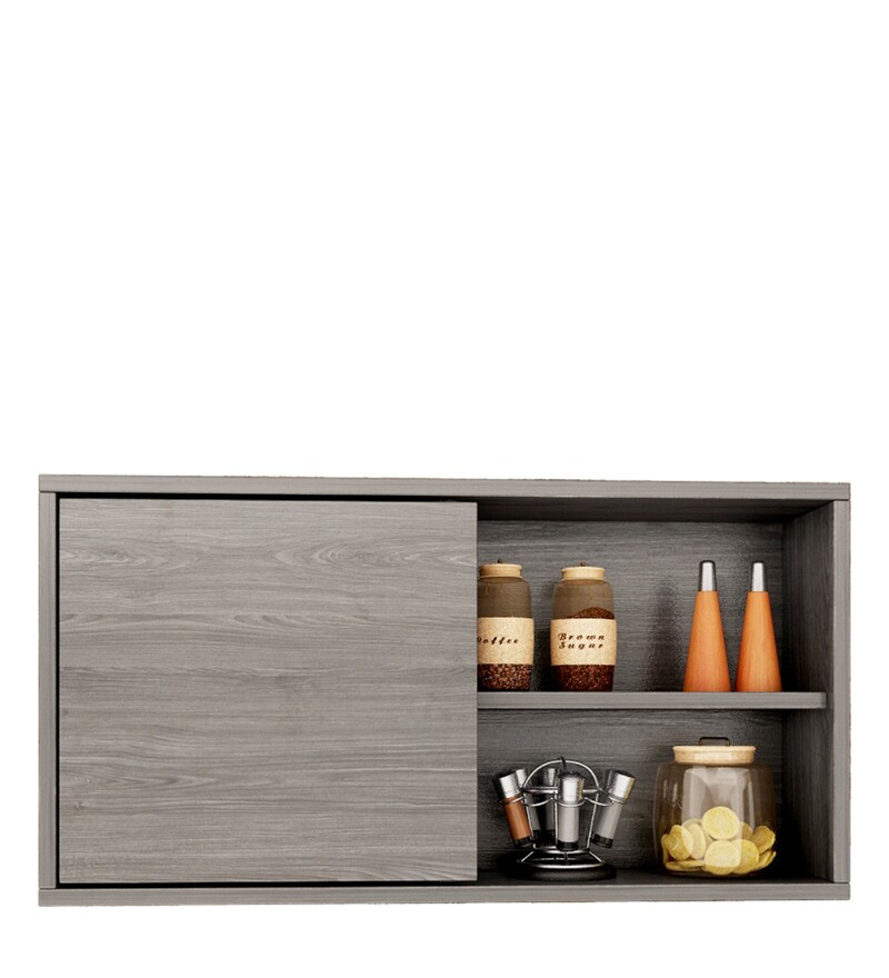 Buy Cluster Wall Mount Kitchen in Newton Wood Finish by Crystal
