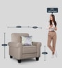 Claire 1 Seater Sofa in Beige Colour