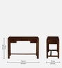 Claire Sheesham Wood Writing Table In Provincial Teak Finish