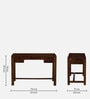 Claire Sheesham Wood Writing Table In Provincial Teak Finish
