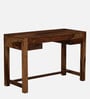 Claire Sheesham Wood Writing Table In Rustic Teak Finish