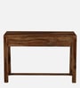 Claire Sheesham Wood Writing Table In Rustic Teak Finish