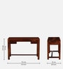 Claire Sheesham Wood Writing Table in Scratch Resistant Honey Oak Finish