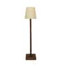 Claire Wood Floor Lamp with Beige Fabric Lampshade