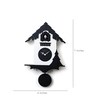 Clalet Black Wood Cuckoo Wall Clock
