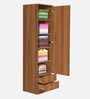 Clara 1 Door Warbrobe In Lyon Teak Finish