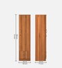 Clara 1 Door Warbrobe In Lyon Teak Finish