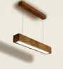 Clara 24 Brown Wooden LED Hanging Lamp