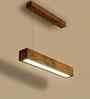 Clara 24 Brown Wooden LED Hanging Lamp
