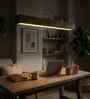 Clara 36 Brown Solid Wood Linear LED Hanging Light