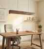 Clara 48 Brown Solid Wood Linear LED Hanging Light