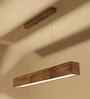 Clara 48 Brown Solid Wood Linear LED Hanging Light