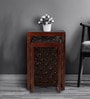 Clara End Table (Set of 2) in Chestnut Finish