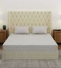Grey Abstract 180 TC Polyester Double Size Bedsheet With 2 Pillow Covers