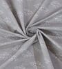 Grey Abstract 180 TC Polyester Double Size Bedsheet With 2 Pillow Covers