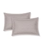 Beige Abstract 180 TC Polyester Double Size Bedsheet With 2 Pillow Covers